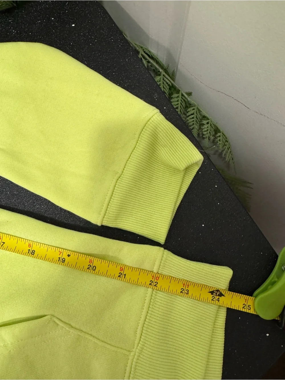& Other Stories Neon Yellow and Gray Sweater Vest
